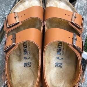 Birkenstock ladies Milano in Pecan size 38